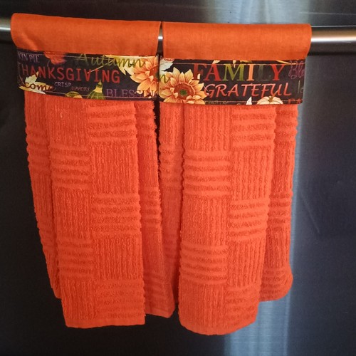 Set orange floral kitchen - 2,
