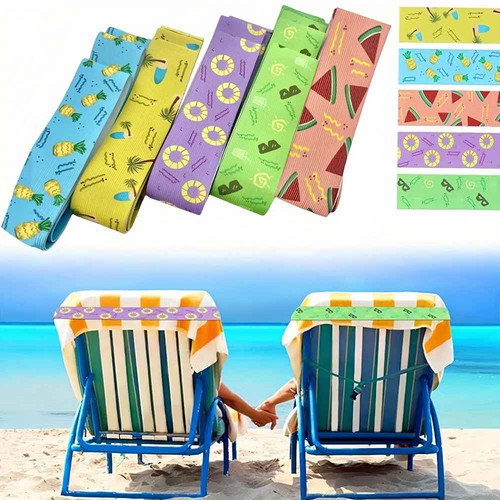Sunbed strap towel - 5x, fixed
