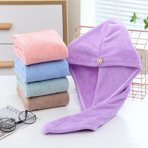 Hair drying turban towel twist - turban,