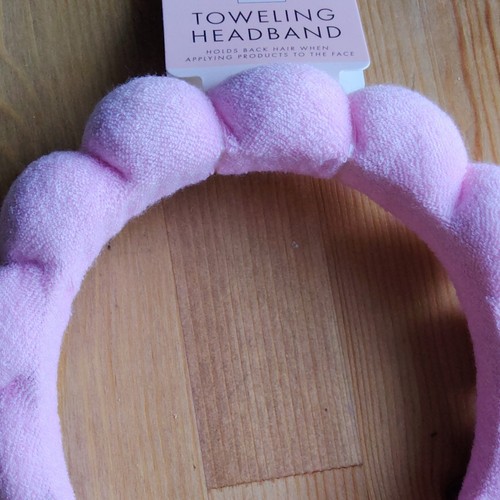 Pink terry towelling padded - pink,