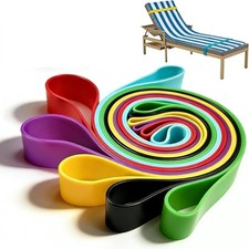 6pcs Elastic Beach Towel Bands