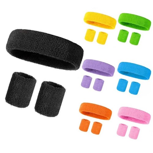 3pcs set sports headband - 3pcs/set, towel