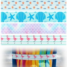 4pcs Elastic Beach Towel Bands